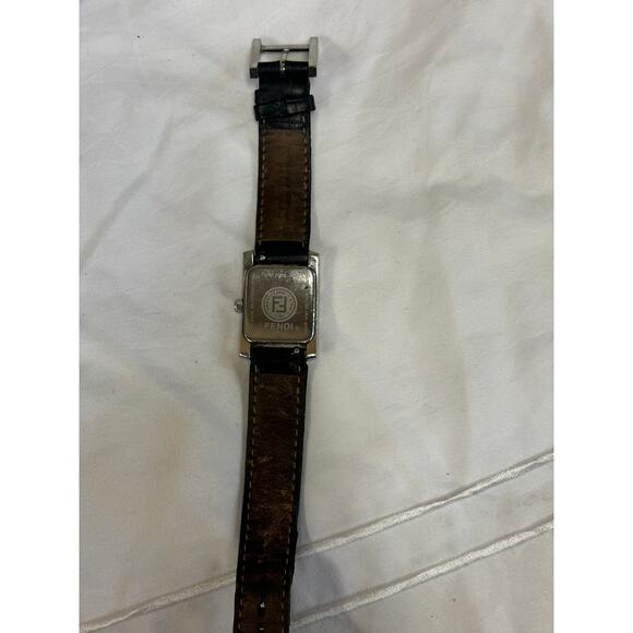 Fendi 078-7000L-294 Silver Tone white MOP Diamond Dial Womens Watch! main image 3